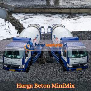 Truk beton Minimix untuk pengiriman ready mix pada proyek pengecoran